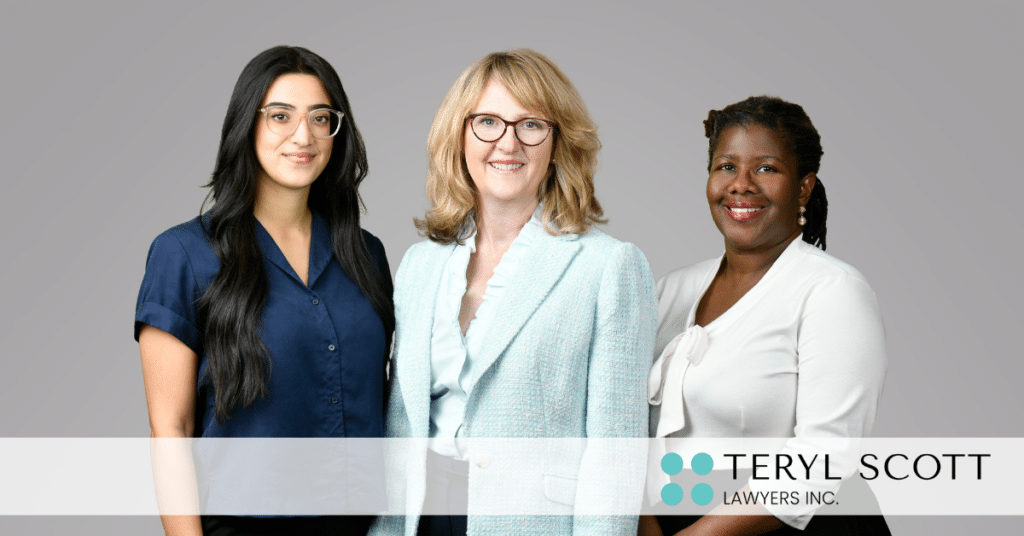 Danielle Mourad, Lisa Teryl and Tandiwe Nyajeka, the family law team at Teryl Scott Lawyers. 